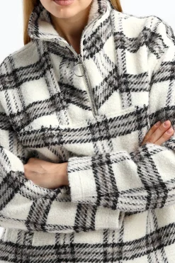 Femme IRO Veste Bika En Ecru/Noir