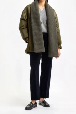 Femme Agnona Veste Caban Glossy En Mousse