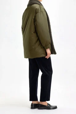 Femme Agnona Veste Caban Glossy En Mousse