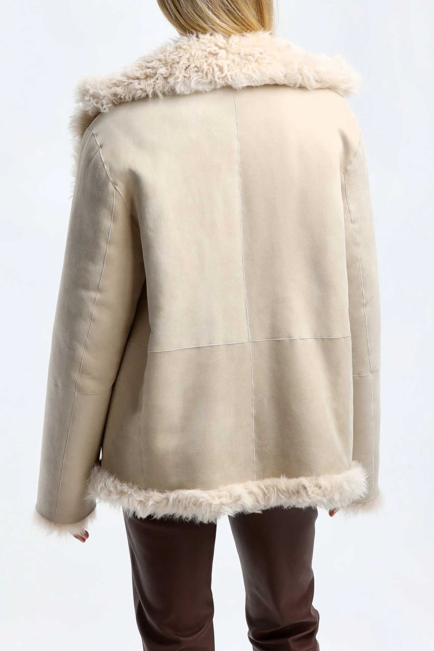 Femme Jadia Veste Cleo Reversible En Blanc Casse