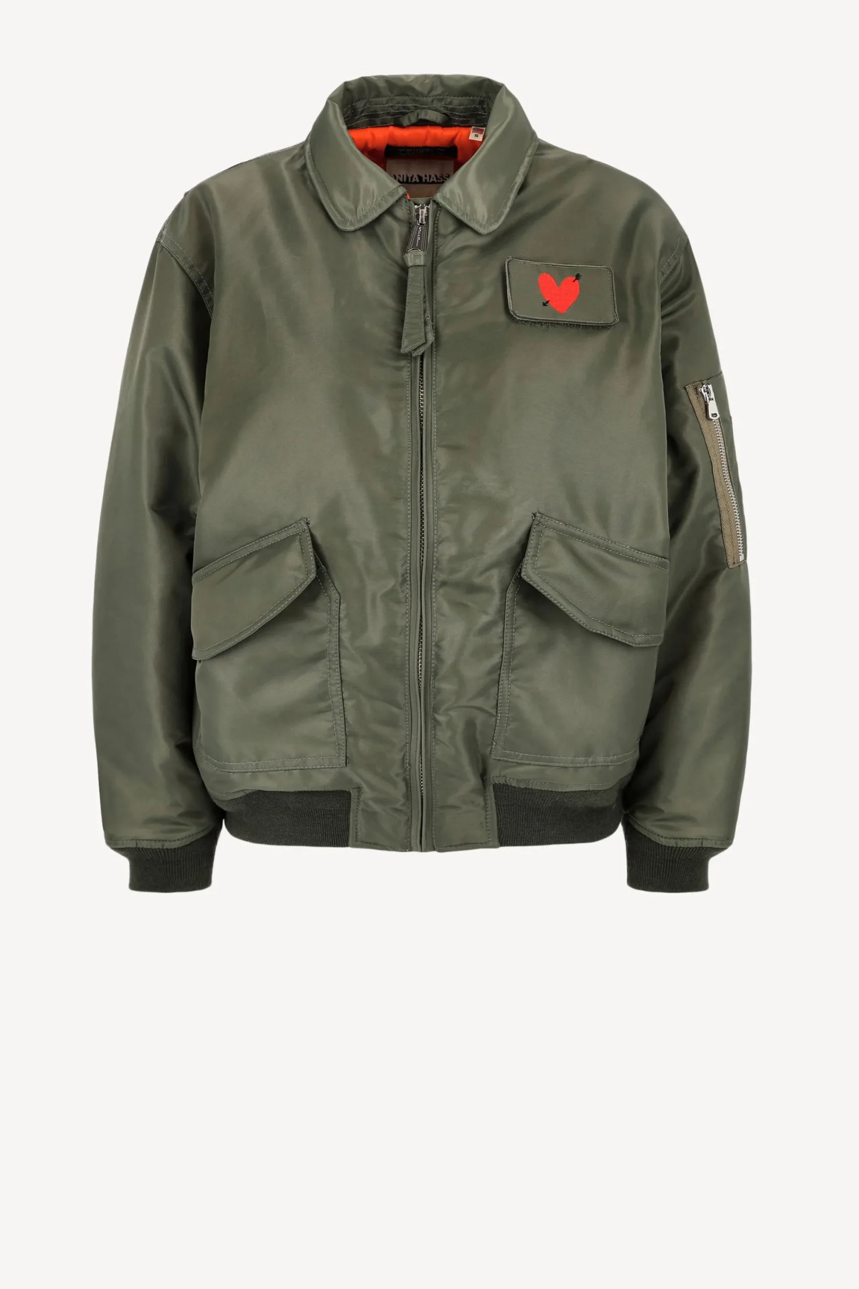 Femme Schott x Anita Hass Veste Dan W 'Heart' En Army