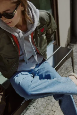 Femme Schott x Anita Hass Veste Dan W 'Heart' En Army