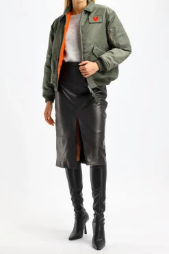 Femme Schott x Anita Hass Veste Dan W 'Heart' En Army