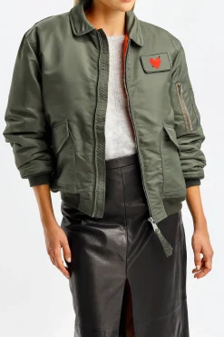 Femme Schott x Anita Hass Veste Dan W 'Heart' En Army