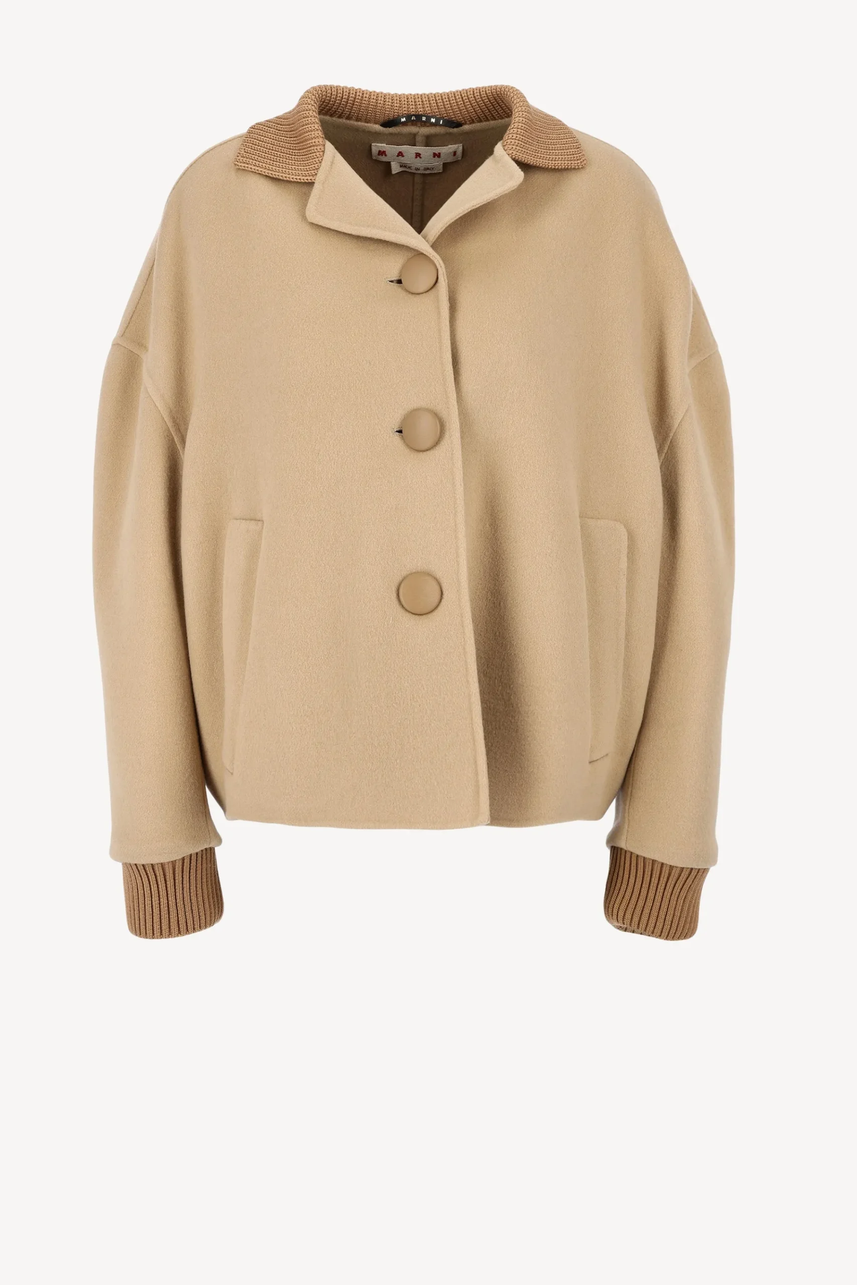 Femme Marni Veste Double Face En Tan