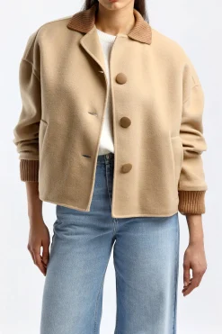 Femme Marni Veste Double Face En Tan