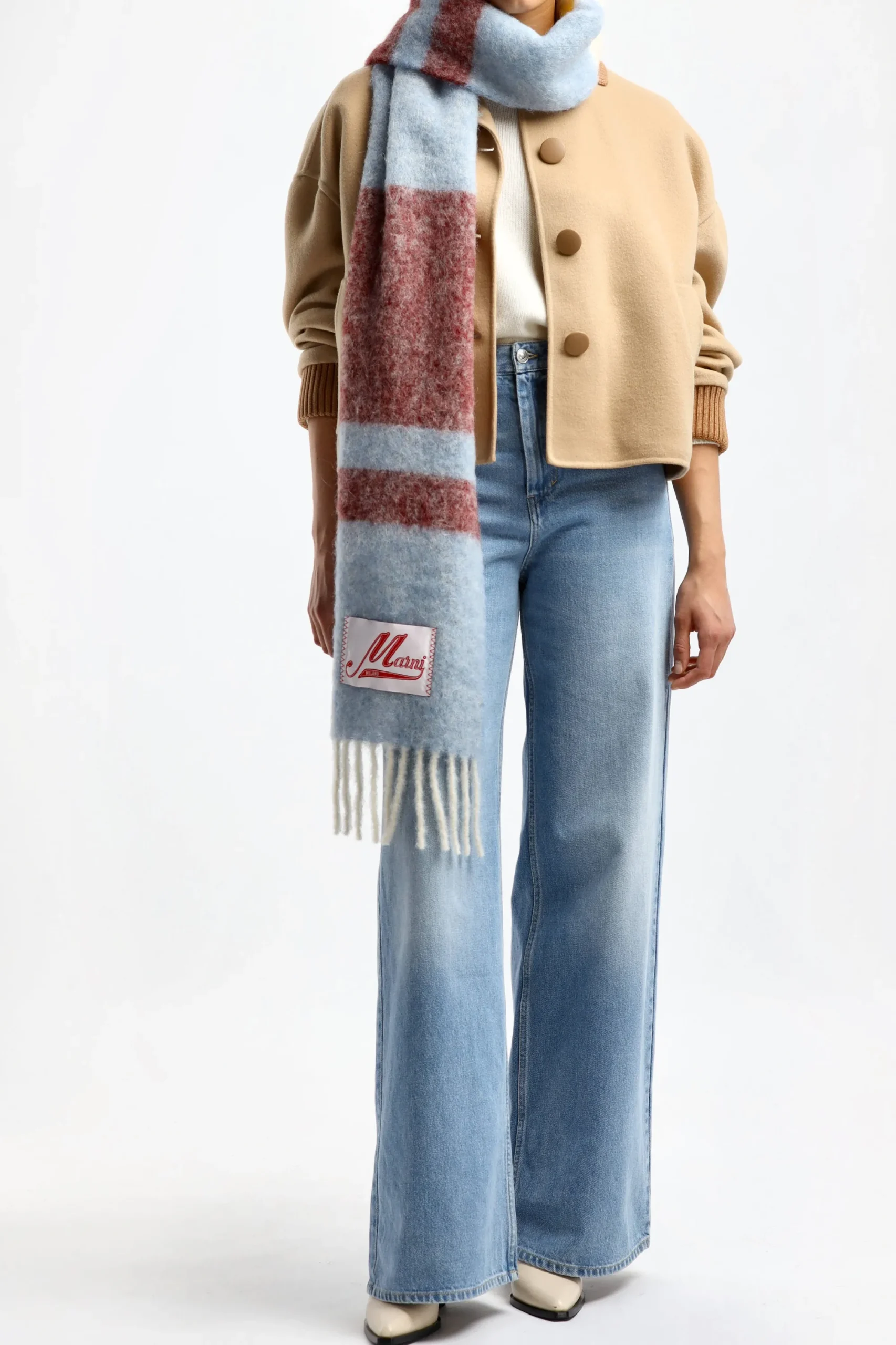 Femme Marni Veste Double Face En Tan