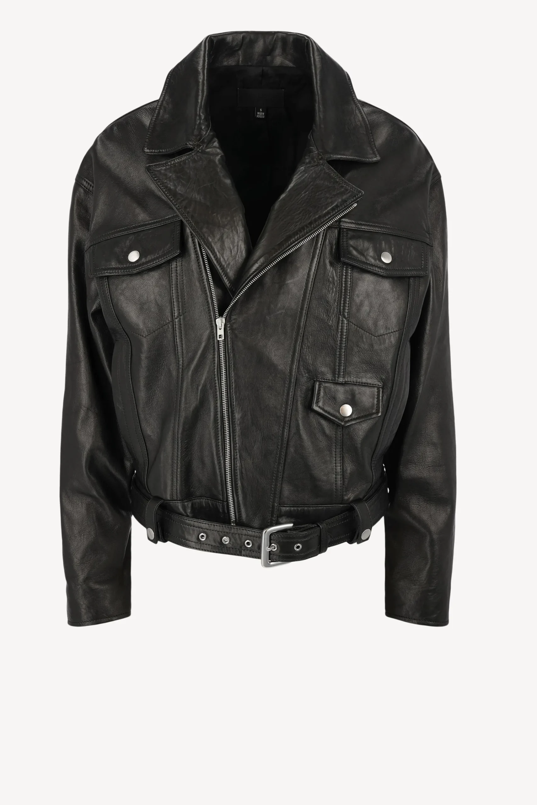 Femme Nili Lotan Veste En Cuir Lenny En Noir