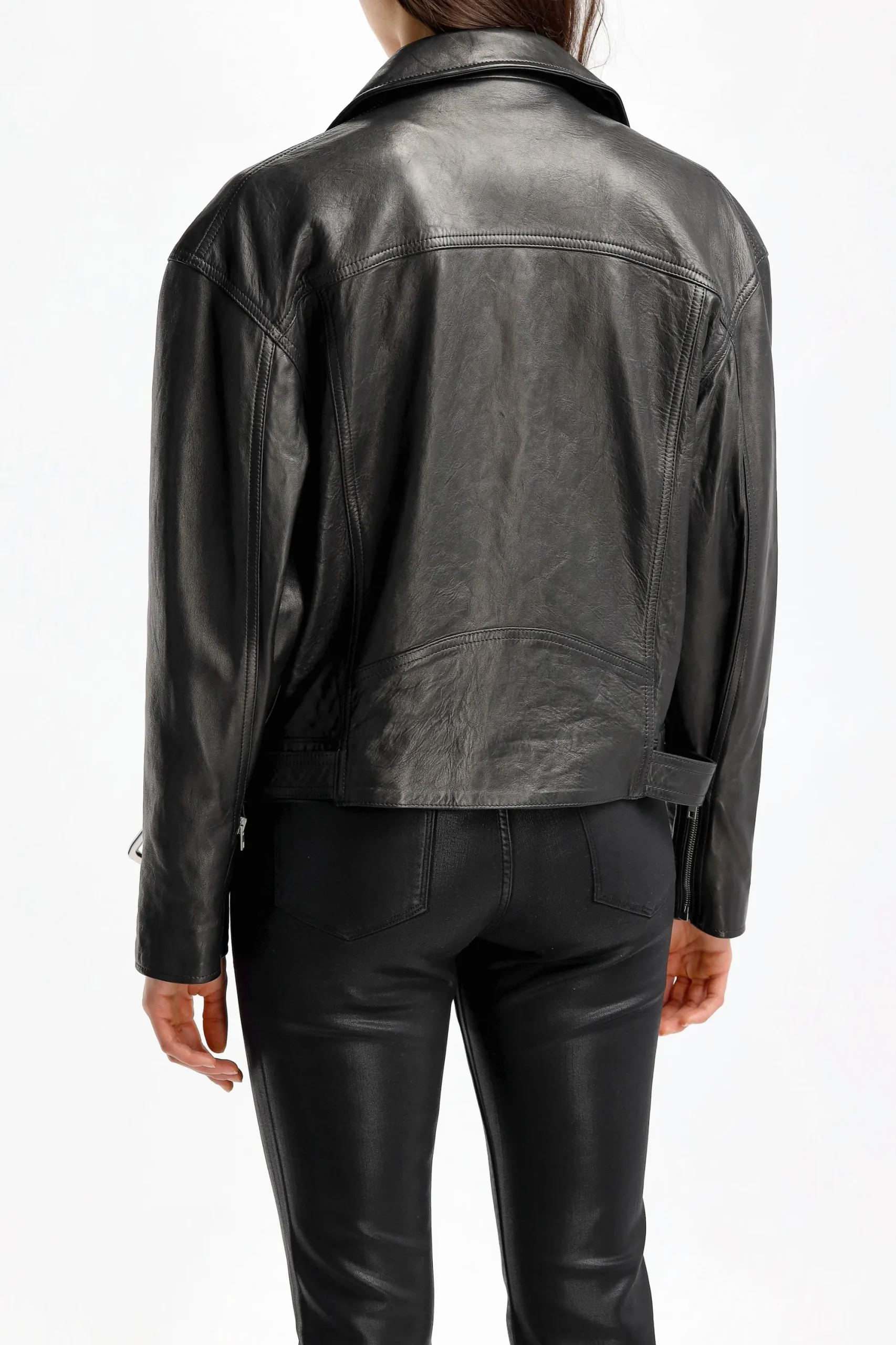 Femme Nili Lotan Veste En Cuir Lenny En Noir