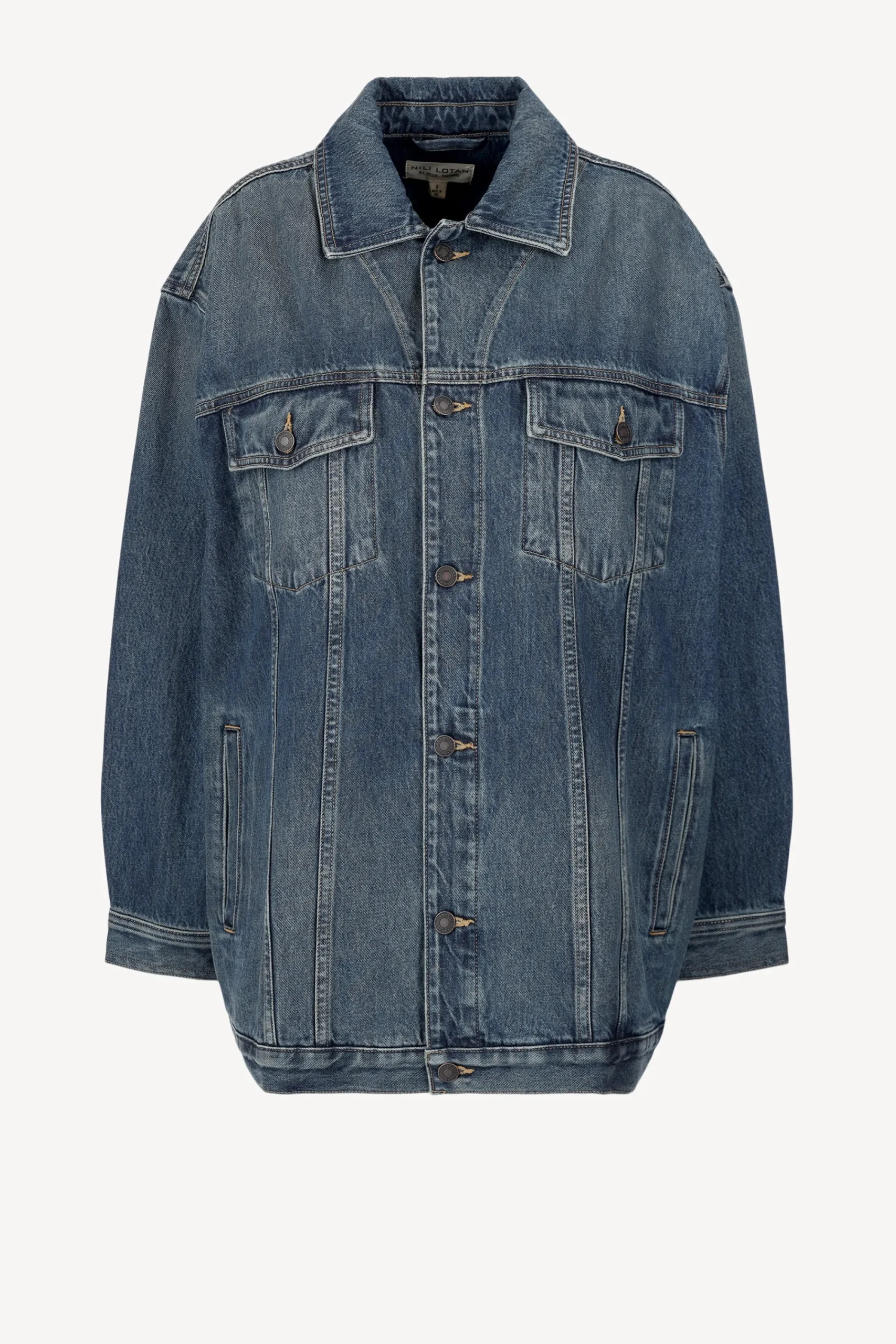 Femme Nili Lotan Veste En Jean Adam En Simon Wash