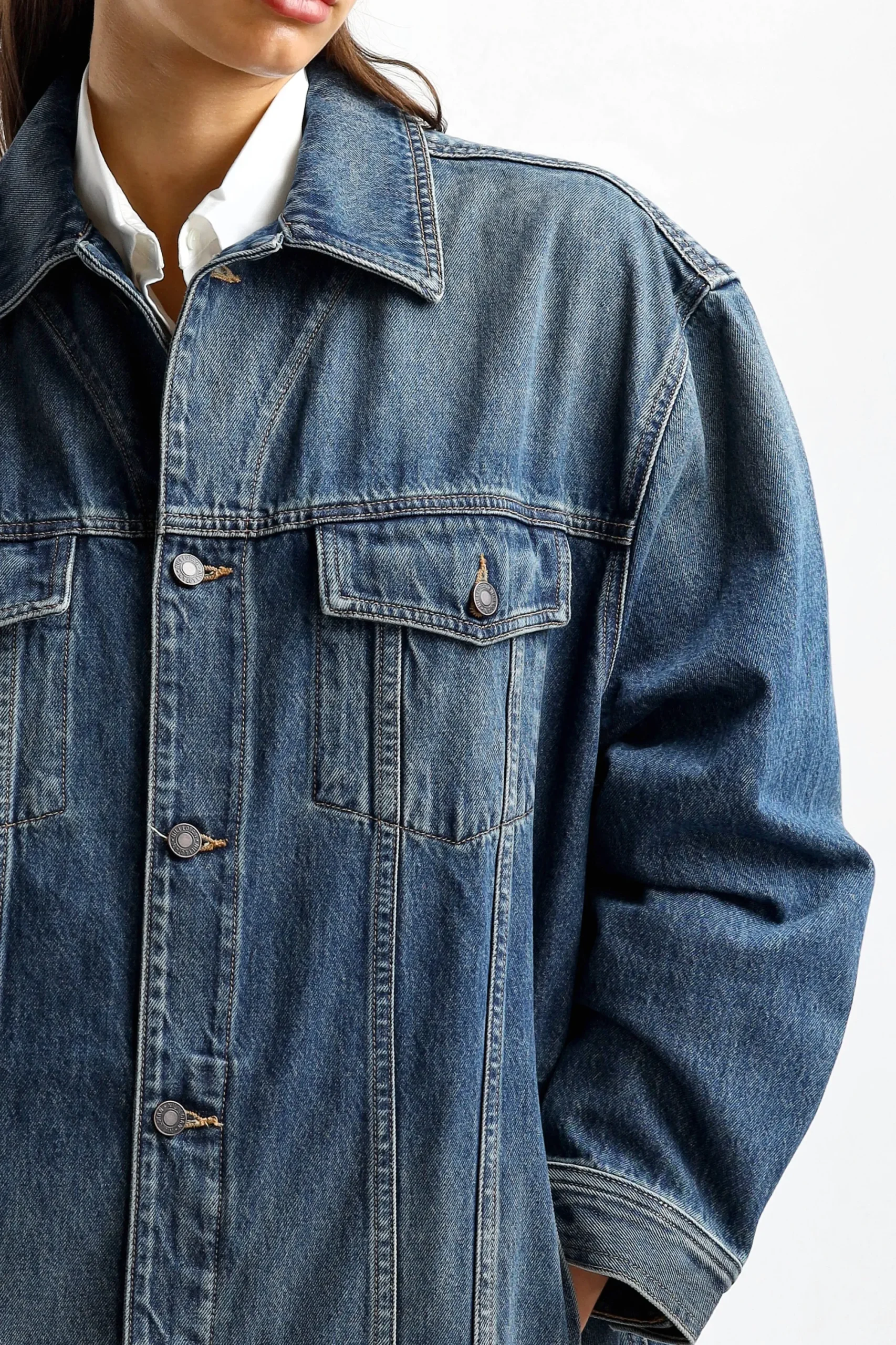 Femme Nili Lotan Veste En Jean Adam En Simon Wash