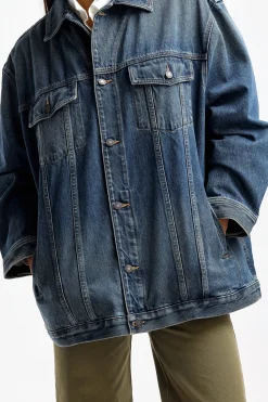 Femme Nili Lotan Veste En Jean Adam En Simon Wash