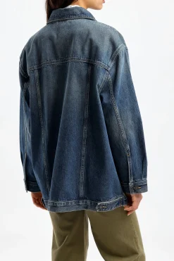 Femme Nili Lotan Veste En Jean Adam En Simon Wash