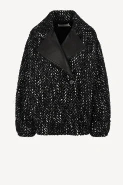 Femme IRO Veste Lusia En Noir Et Blanc