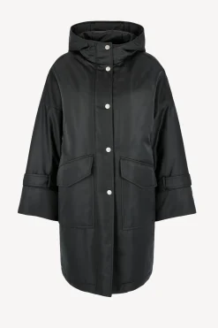Femme Ahirain Veste Parka Techno En Noir