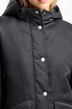 Femme Ahirain Veste Parka Techno En Noir