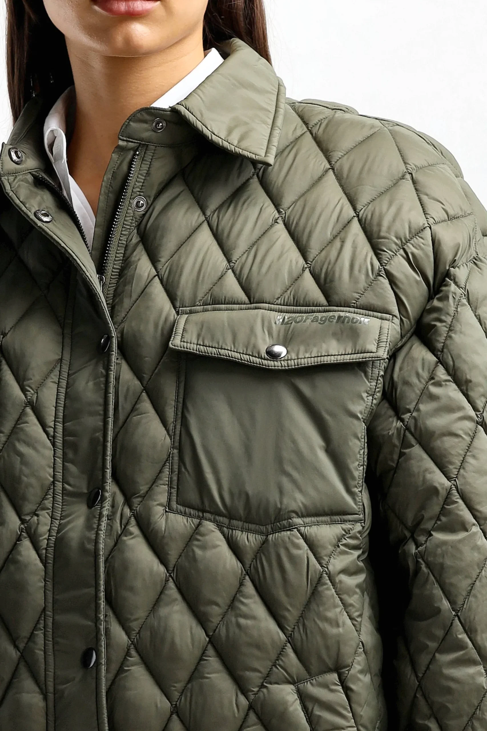 Femme H2O Fagerholt Veste Sporty En Vert Foret