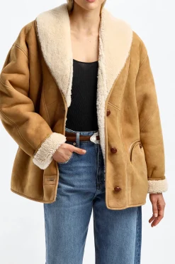 Femme Blazé Milano Veste Tatoosh En Cognac