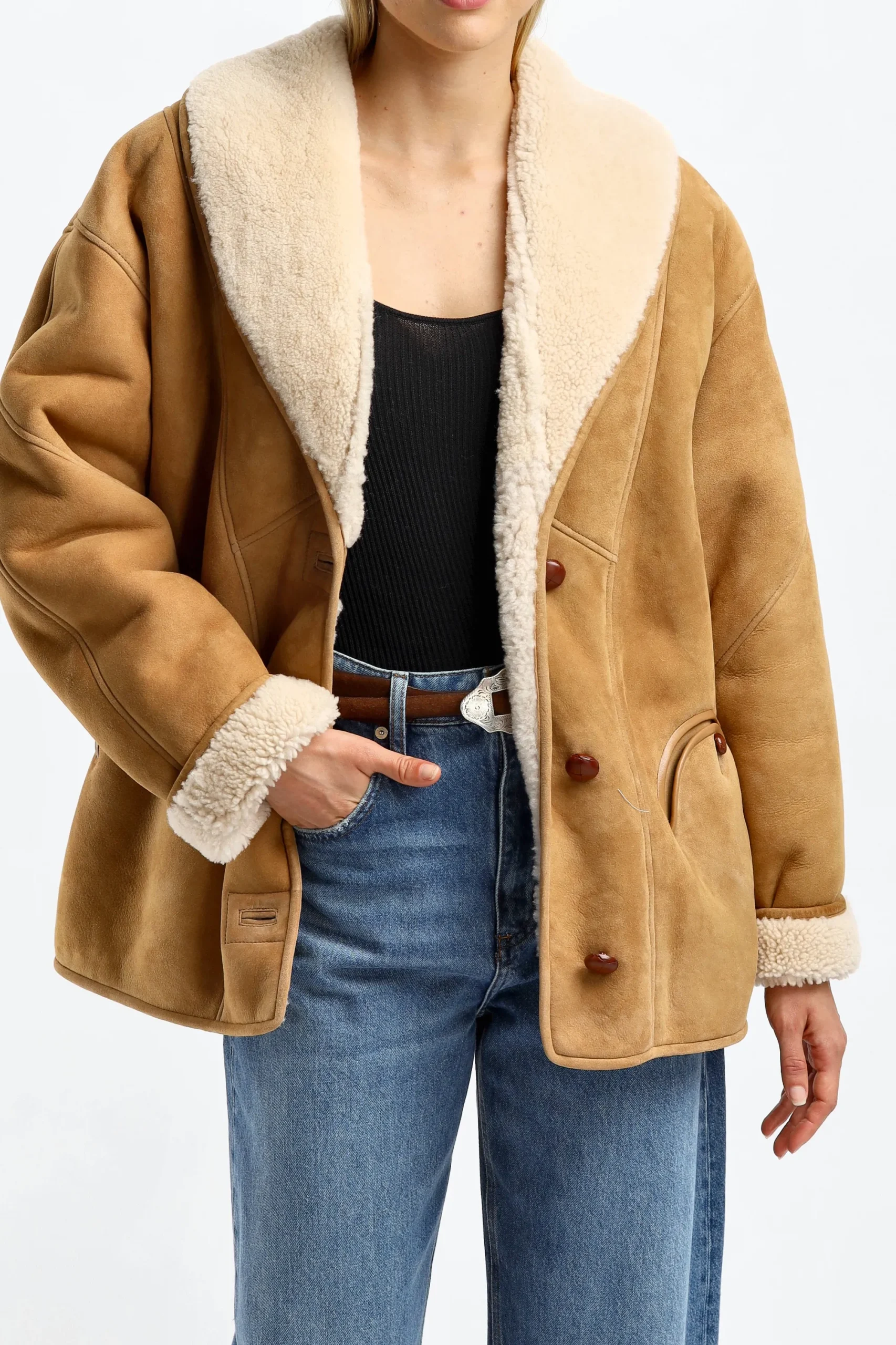 Femme Blazé Milano Veste Tatoosh En Cognac