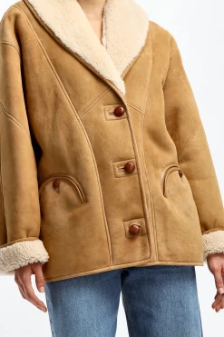 Femme Blazé Milano Veste Tatoosh En Cognac