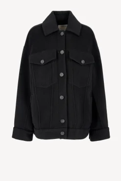 Femme Sportmax Veste-Chemise Laccio En Noir