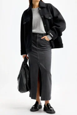 Femme Sportmax Veste-Chemise Laccio En Noir