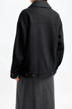 Femme Sportmax Veste-Chemise Laccio En Noir