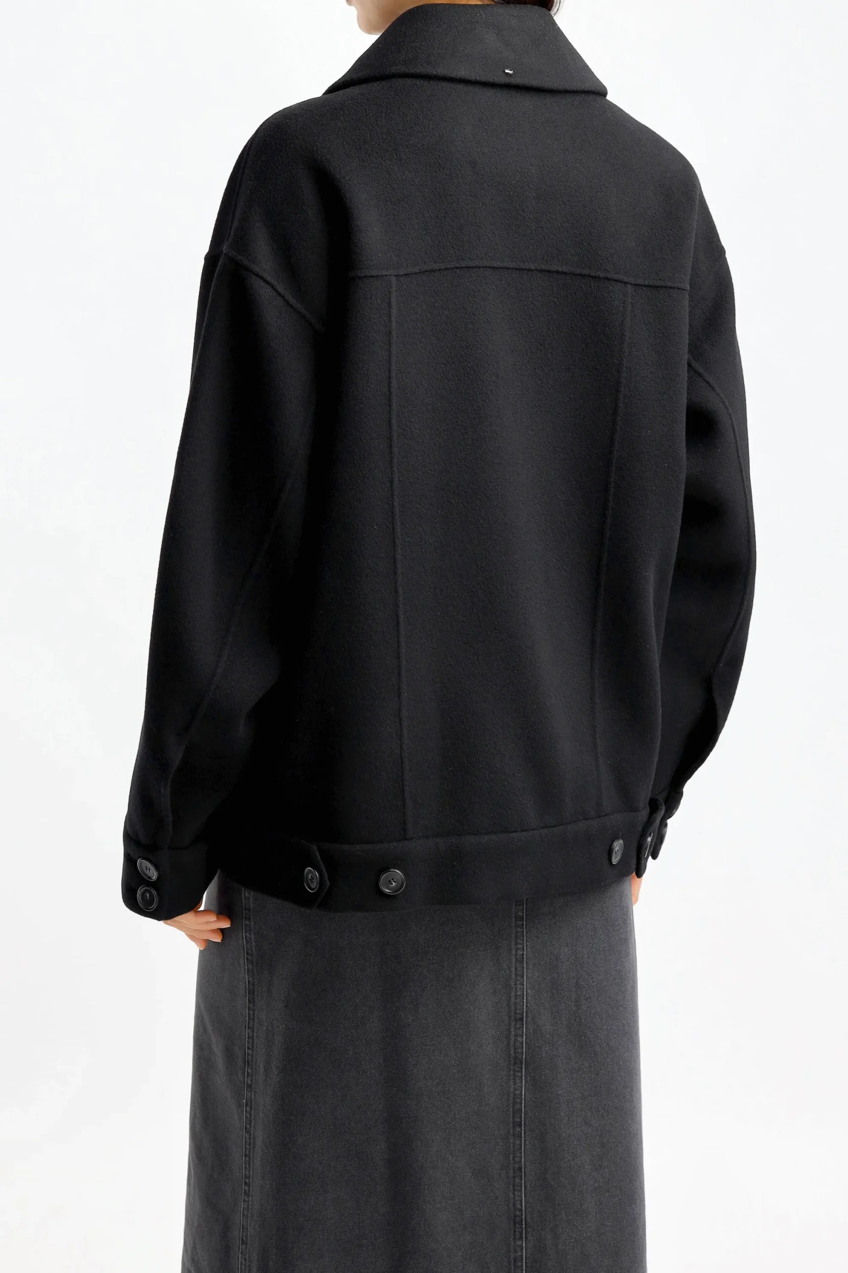 Femme Sportmax Veste-Chemise Laccio En Noir